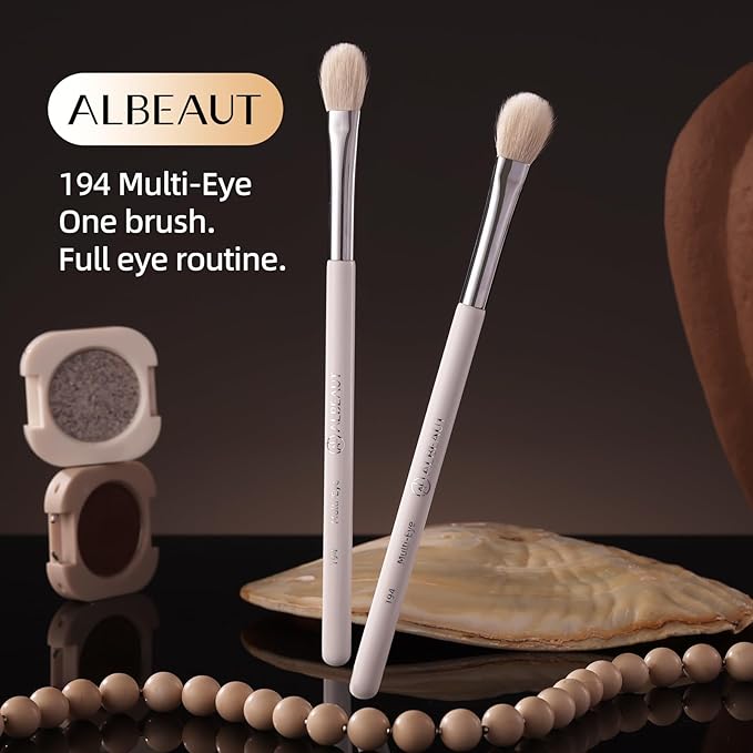 Eyeshadow Brush, Eye Makeup Brush Even Eyeshadow Applicators Soft Natural Hair Bristles for Flawless Smudge, Multi-task for spot conealing & highlighting (194 Multi-Eye)