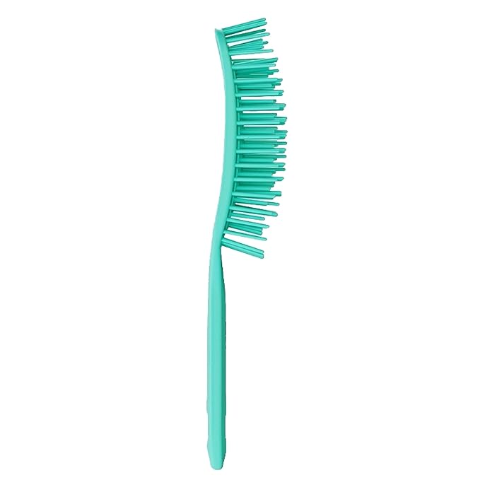 FHI Heat UNbrush Flex Detangling Brush — Ultra-Flexible, Pain-Free Hair Brush Detangler with DuoFlex Anti-Static Bristles for Removing Tangles, Massaging Scalp & Faster Styling - Teal