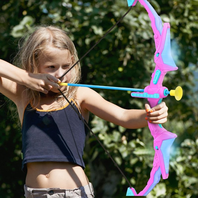 Ocditikl 2 Pack Bow and Arrow Set for Kids, Light Up Archery Set with 14 Suction Cup Arrows, Outdoor Toys for Kids Ages 6-8 8-12, Birthday Gifts Ideas Toys for 4 5 6 7 8 9 10 Year Old Girls Boys