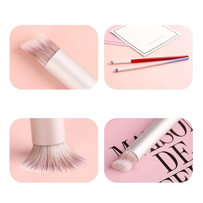 6pieces Ombre Nail Brush Wood Nail Pen Ombre Brush for Gel Nails Nail Gradient Brush Nail Design Brushes Nail Painting Kit Nail Art Tools Acrylic Nail Accessories