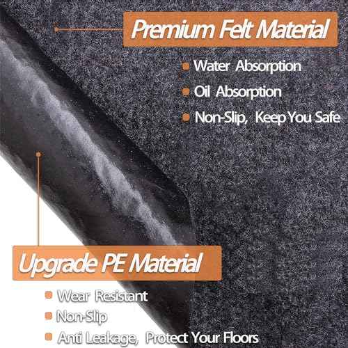 10.2 * 8.2 FT Outdoor Storage Shed Mat, Waterproof Storage Shed Flooring Mat, Anti-Slip Patio Furniture Floor Scratch Prevention Mat, Dustproof Outdoor Carport Mat