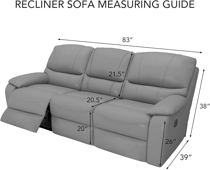 PureFit Super Stretch 3 Seats Recliner Chair Sofa Couch Cover with Pocket – Non Slip Soft Sofa Slipcover, Washable Spandex Reclining Furniture Protector for Kids, Pets (Recliner Sofa, Wine)