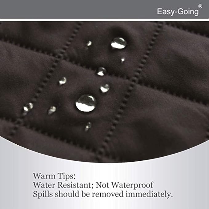 Easy-Going Reversible Couch Cover for 3 Cushion Couch Sofa Cover for Dogs Water Resistant Furniture Protector Cover with Foam Sticks Elastic Straps for Pet Cat (Sofa, Chocolate/Chocolate)