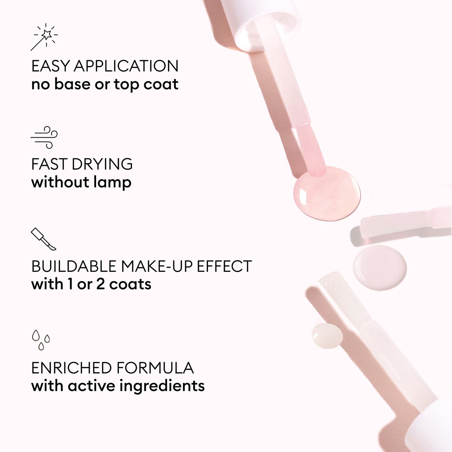 Manucurist Active Blur™ Blurring Treatment Nail Polish – Powder Pink Matte Nails Care with Niacinamide – No Lamp – Vegan & Made in France – Nail Strengthener and Growth for Weak Nails – Plant-Based