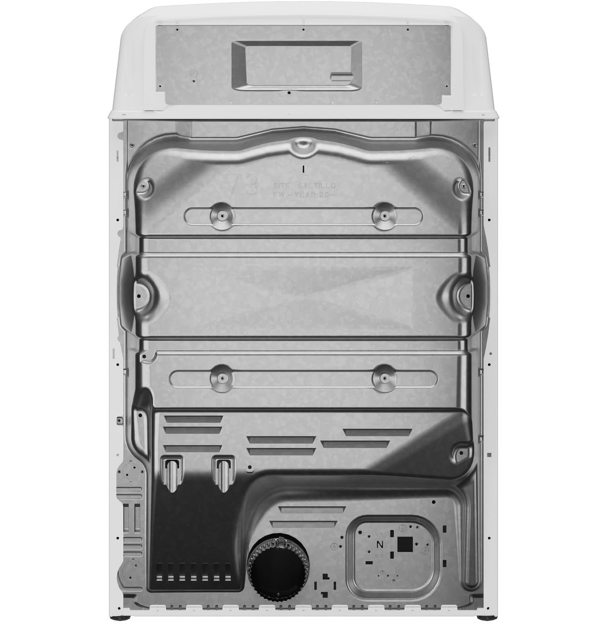 GE 7.2 cu. ft. Gas Dryer with Up to 120 ft. Venting and Reversible Door