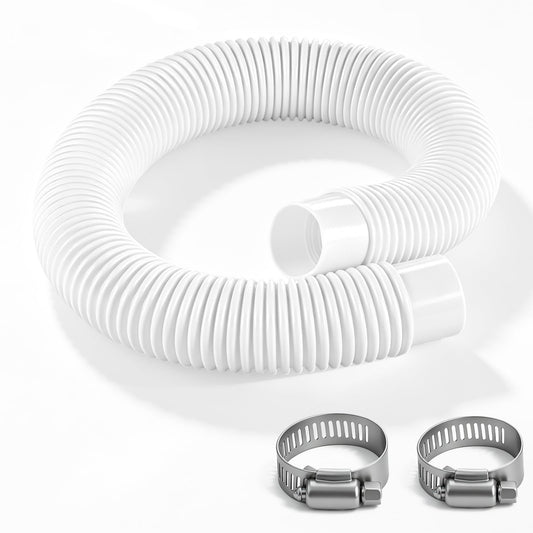 1.5" x 2' Plastic Return Suction Pool Hose, Fits for Summer Waves SFX1000 SFX1500 C2000 Pump Filter Systems, Above Ground Pool Skimmer Hose, Compatible with Intex Coleman, Part # P58150036W01