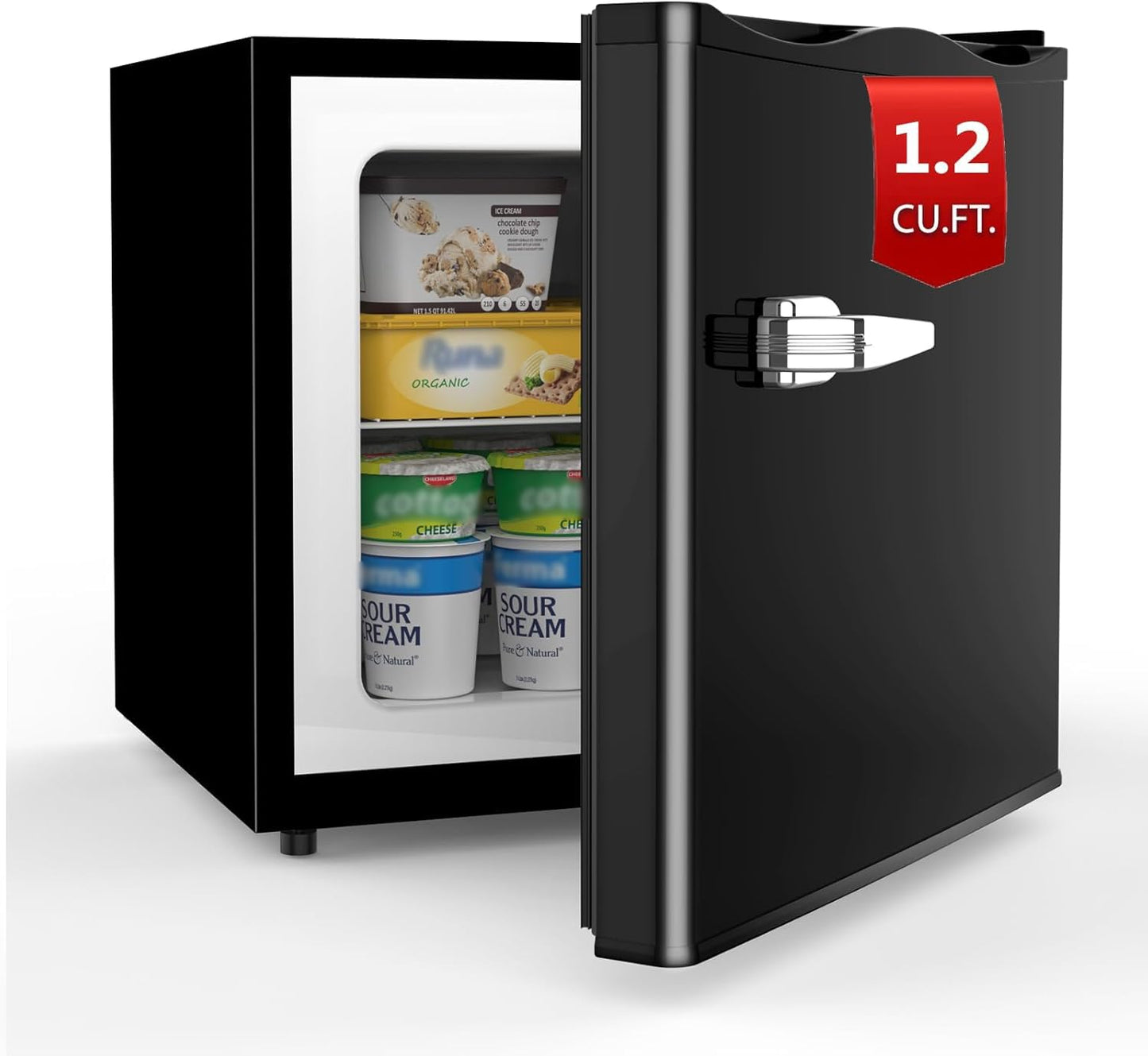 COWSAR 3.0 Cu.Ft Upright Freezer, Small Freezer Standing Deep Freezer with Adjustable Thermostat, Removable Shelves & Reversible Door, Fast Cooling for Office,Dorm,Apartment,Commerical
