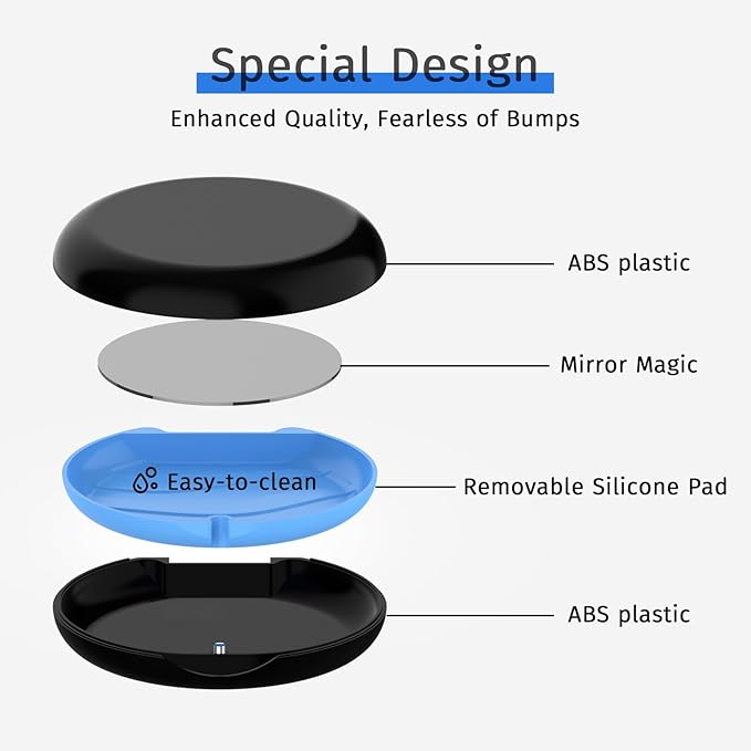 2 Pack Retainer Case with Mirror, Compatible with Invisalign, Slim Aligner Case for Travel, Includes Removal Tools, Seaters & Brush, Magnetic Secure Closure Retainer Box - Black