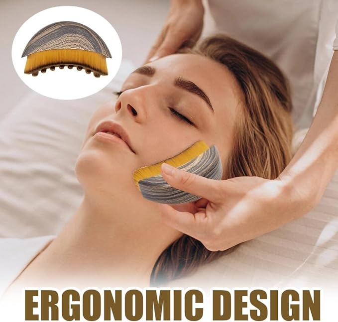 2025 New Lymphatic Contour Face Brush, Contour Face Brush for Lymphatic Drainage, Ergonomically Designed to Fit The Skin Precisely(2PCS)
