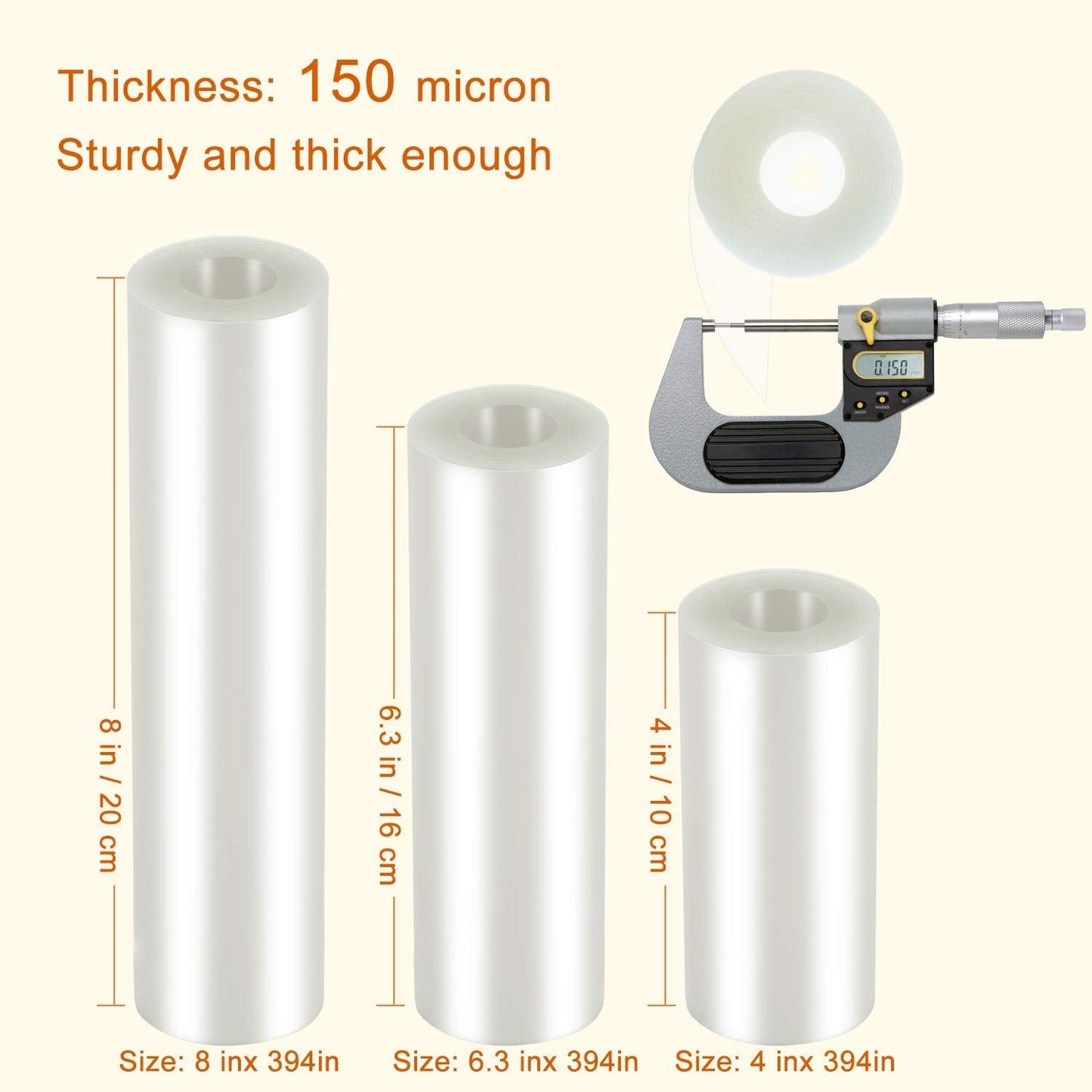 Cake Collars 8 x 394inch (5.9 mil thick) Transparent Acetate Sheets Rolls for Baking Surrounding Edge Decorating