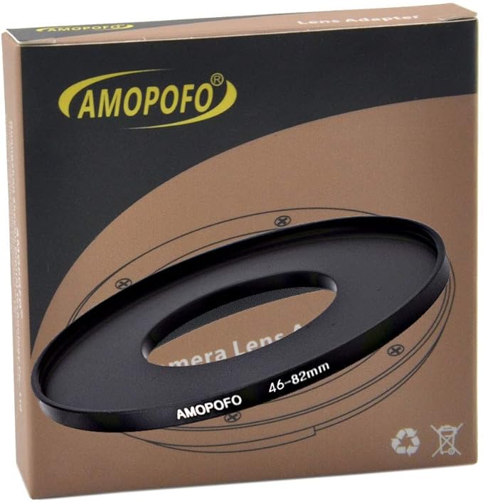 46mm Lens to 82mm Camera Filter Ring Compatible with for All Brands 46mm Lens and 82mm UV,ND,CPL Camera Filter Accessories