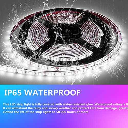 LED Boat Strip Lights, 32.8FT Marine Pontoon Led Lights, Waterproof Boats Interior Light, Under Gunnel Light, Boats Deck Lighting, Night Fishing Lighting for Pontoon Bass Fishing Yacht Kayak (White)