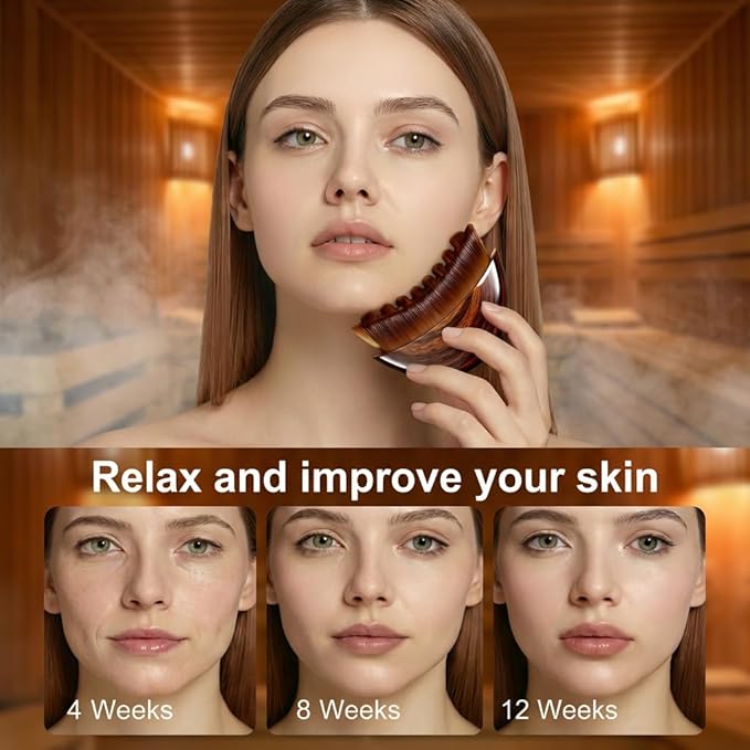 Lymphatic Contour Face Brush for Sculpting, lymphatic Face Brush gua sha facial tools Lymphatic Drainage Massager for skin care, Anti-Puffiness, Detox & Lift, Improves Skin Glow, Relieve Fatigue