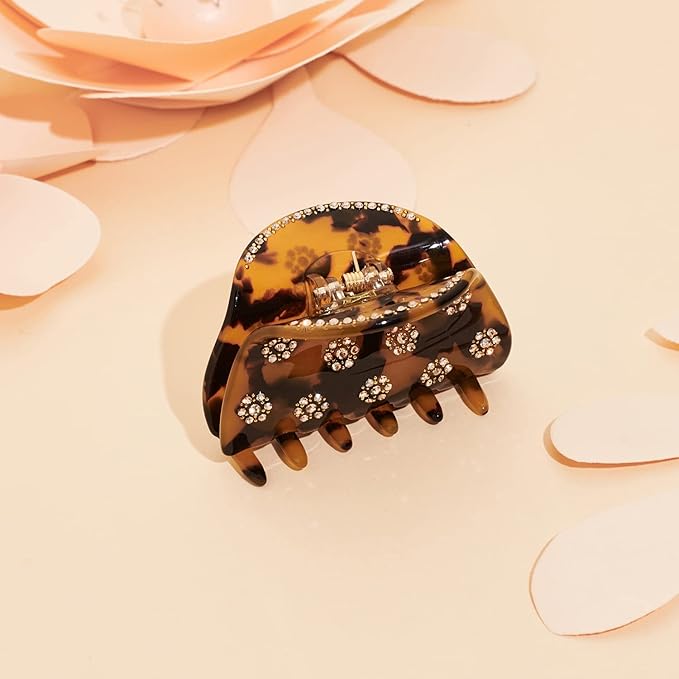 LILIE&WHITE Tortoise Claw Clips For Women - Strong Thick Hair Styling Accessories With Claws For Styling 1PC