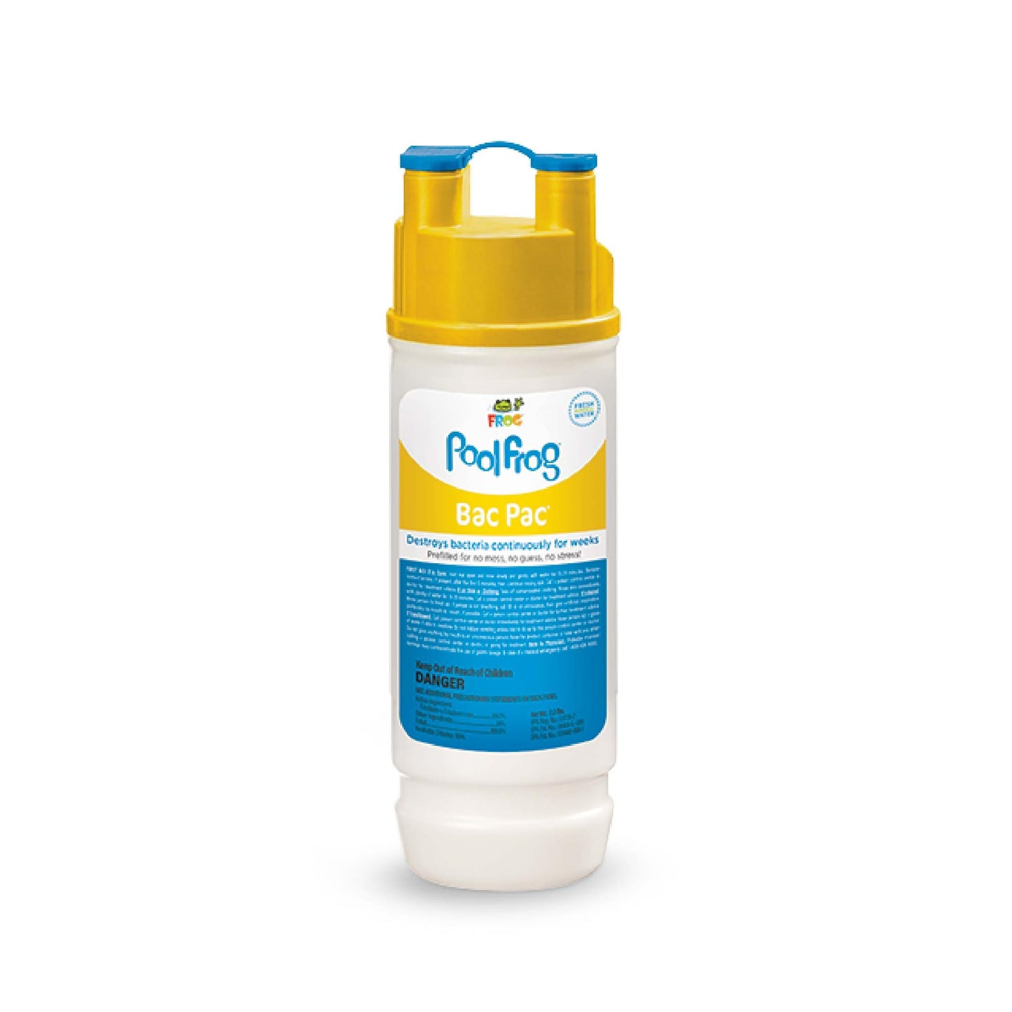 FROG Bac Pac Replacement Chlorine Cartridge for use with Pool FROG Model 5400 and 6100 Cyclers - Prefilled for Easy & Convenient Pool Sanitizing & Water Care - 1 Pack