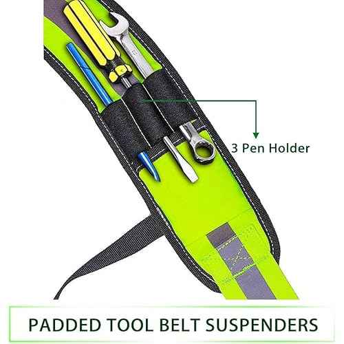 Dr.TOUGH Tool Belt Suspenders for Men Carpenter Tool Belt with Suspenders