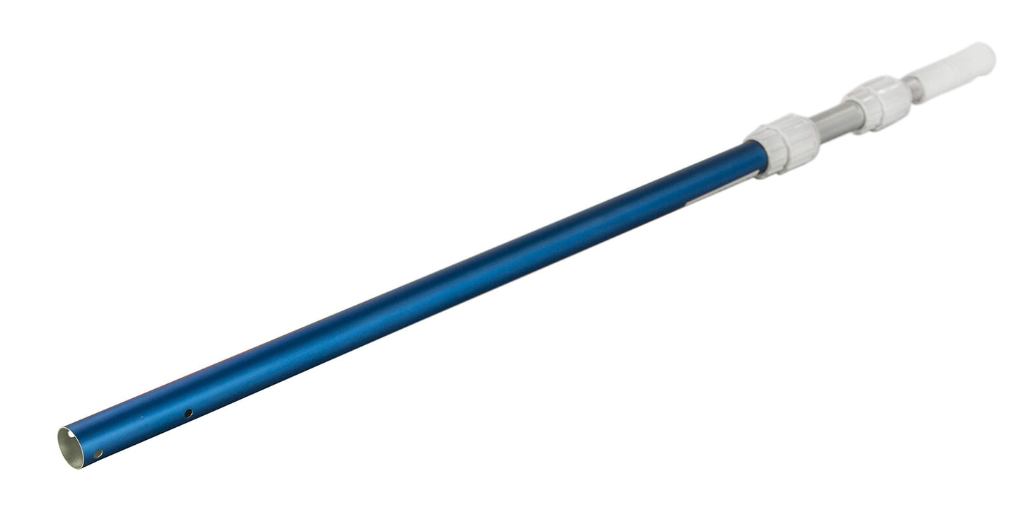 Aqua Select 2 ½ - 7 ½ Foot Telescoping Pool Vacuum Pole | Heavy Duty Aluminum Pole for Leaf Skimmers, Pool Brushes and Vacuum Heads | Expandable Swimming Pool Pole