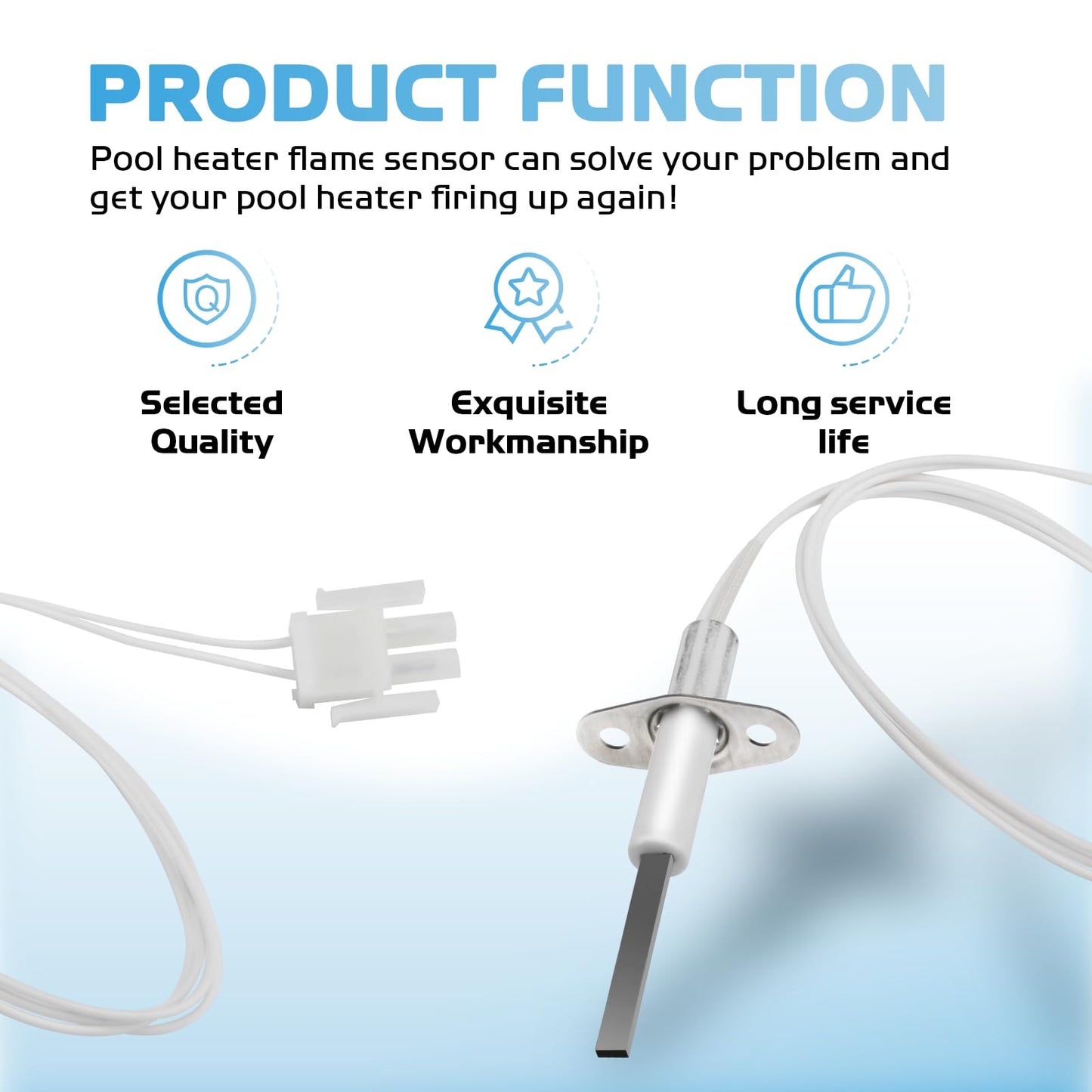 DuckcowsC FDXLIGN1930 FD Ignitor Replacement Kit for Hayward Universal H-Series Low Nox Pool Heater, Pool Heater Flame Sensor Igniter Replacement Parts