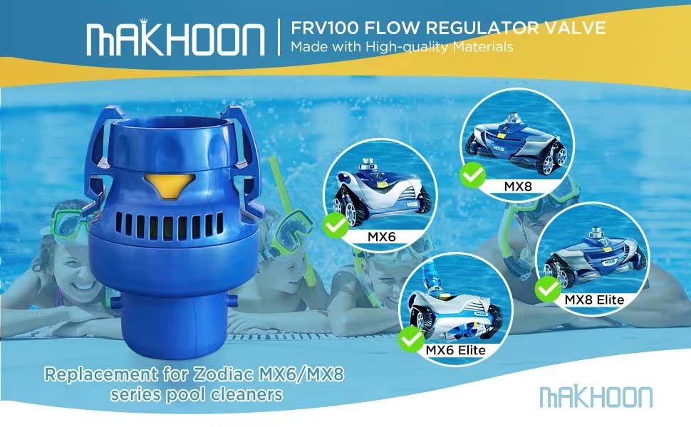 MAKHOON FRV100 Flow Regulator Valve Replacement for Zodiac MX6 and MX8 Series In Ground Automatic Robot Pool Cleaners-1Pack