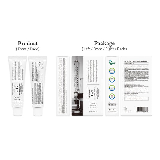 Dr.Althea 147 Barrier Cream | Daily Skin Barrier Care | Deep Hydrating with Hyaluronic Acid & Ceramides | Korean Vegan Skincare for All Skin Types | 1.69 Fl Oz (Ver.2 - Pack of 1)