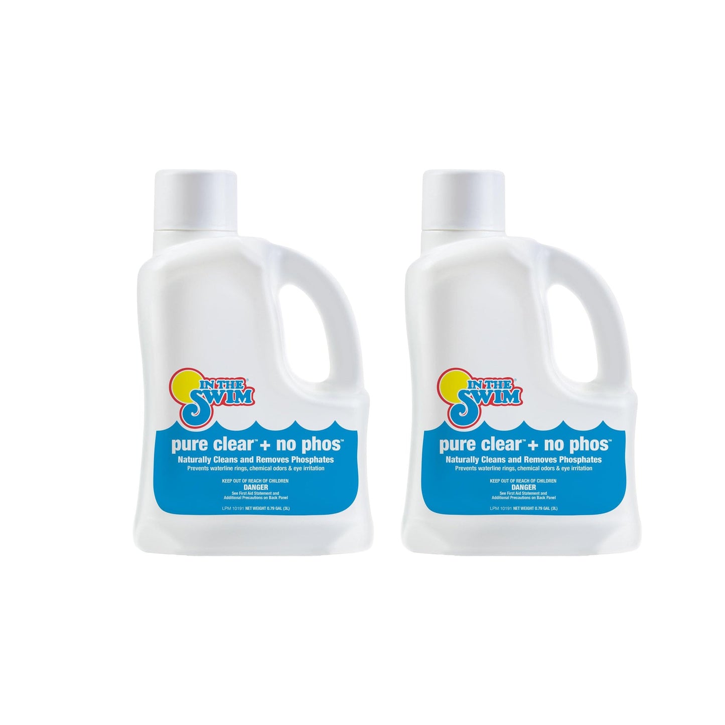 In The Swim - Pure Clear + No Phos - Reduces Phosphates & Removes Non-Living Matter for Clearer Water - 3 Liter - 2-Pack