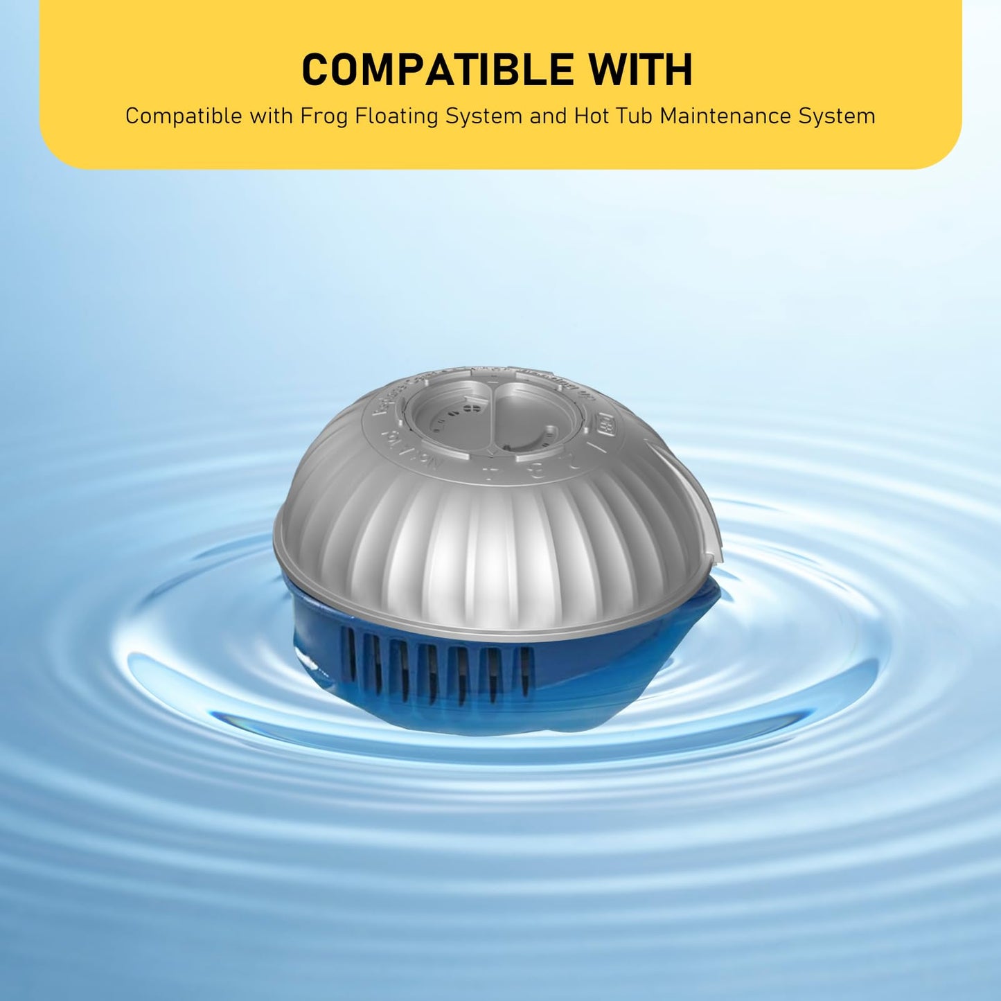 Zomixzo Hot Tubs Replacement Cartridges Compatible with Frog @Ease Floating System SmartChlor Cartridges, Ideal for Hot Tubs Up to 600 Gallons, 4-Pack