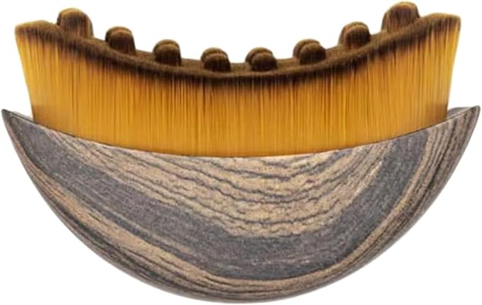Lymphatic Contour Face Brush, Dry Brushing Face Massager for Drainage, Chin and Jawline Sculpting, Ergonomic Design,Puffiness Reduction -Lift,Sculpt & Depuff for Glowing Skin Boost Product Absorption
