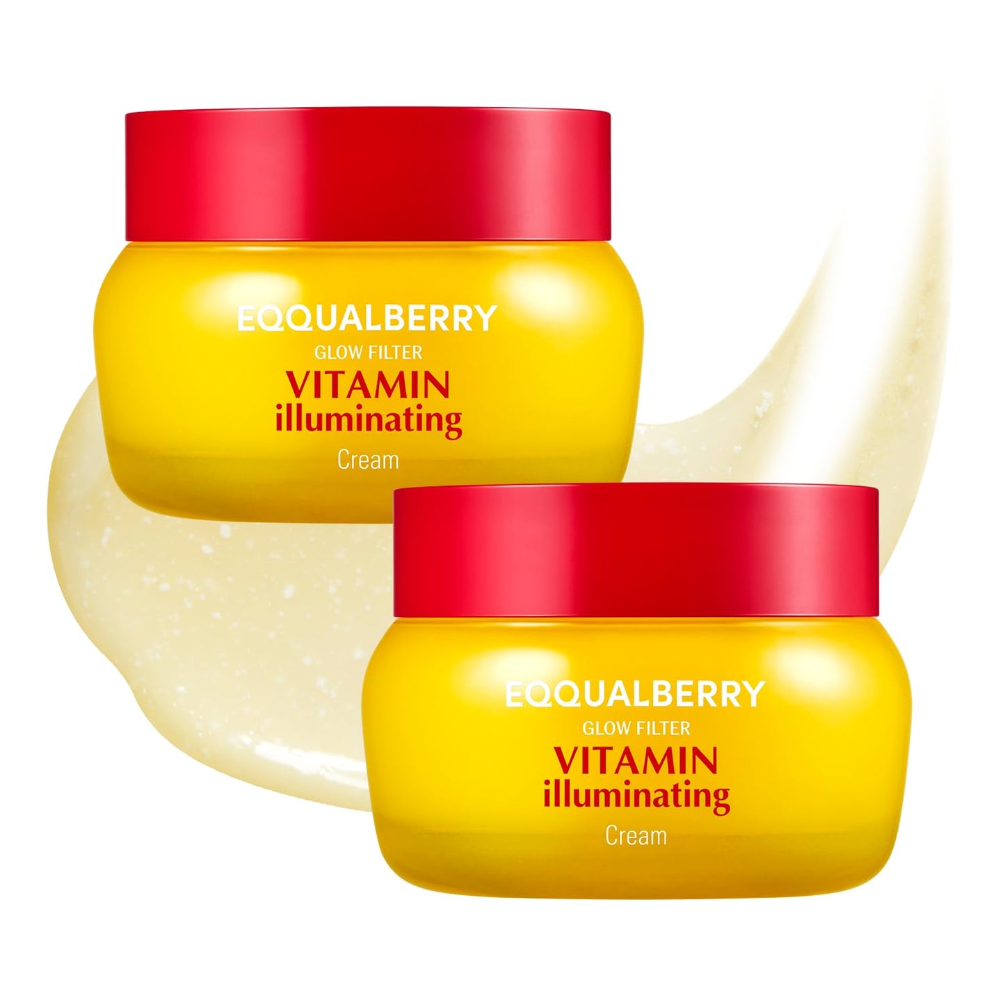EQQUALBERRY Vitamin Illuminating Cream, Pack of 2 – Vitamin C & 5% Niacinamide + 3% TXA | Dark spots Cream | Ceramide Barrier Strength | Glowy, Lightweight Hydration (1.69 fl.oz * 2ea)