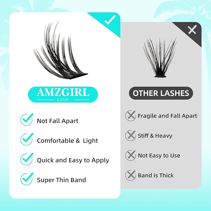 Fairy Lash Clusters Manga 144Pcs Eyelash Clusters Spiky Cluster Eyelash Extensions Individual Lashes Volume Anime Lash Clusters with Thin Band Lashes DIY at Home(Holiday,C-Mix8-18mm)