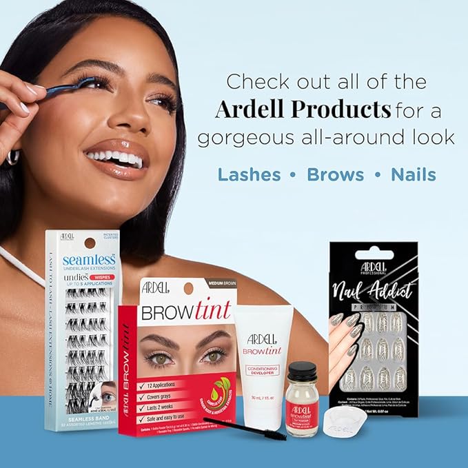 Ardell Seamless Eyelash Extensions Refill Kit, Wispies - 32 Assorted Cluster Lengths, Customizable DIY Lash Clusters for Natural Look Lashes