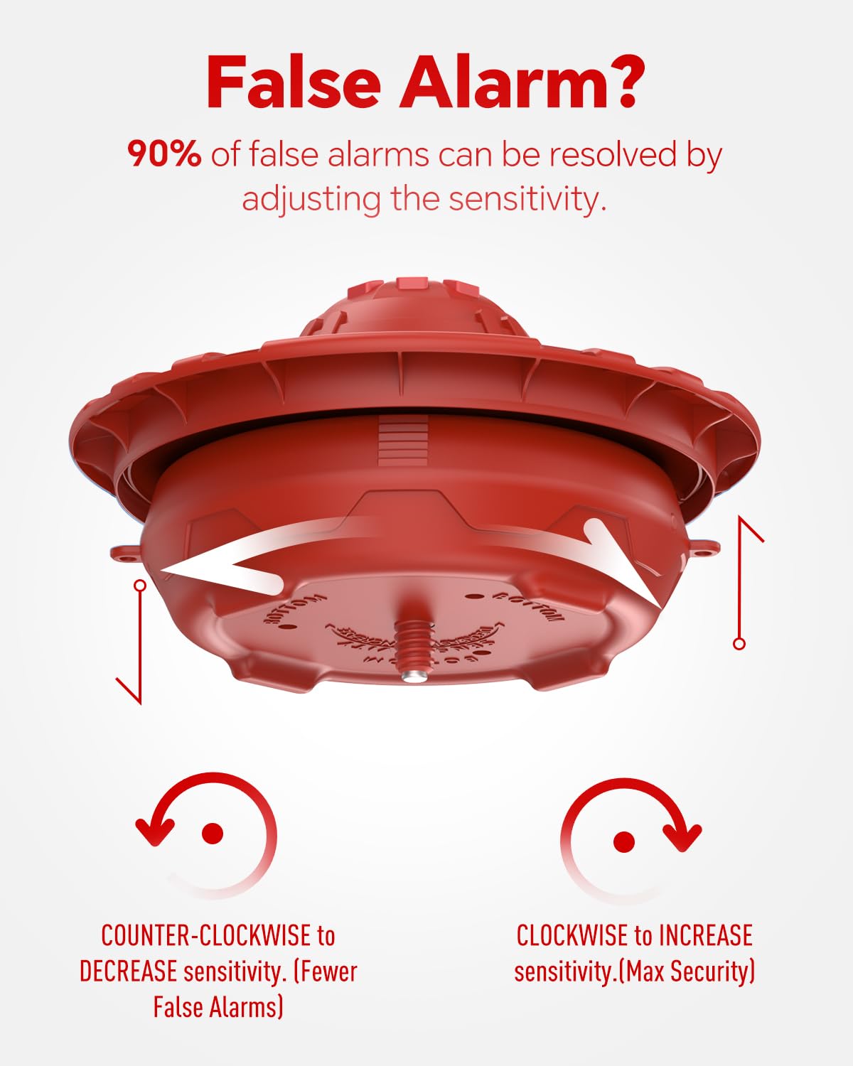 Pool Alarm, Floating Pool Safety Alarms for Inground & Above Ground Pools – Loud 110dB Alert, Adjustable Sensitivity, Protection for Kids & Pets (Hot Red)