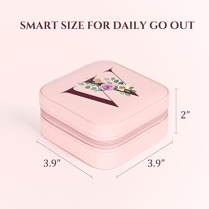 Easter Basket Stuffers for Teens Essentials, Valentines Day Christmas Stocking Stuffers for Women Teen Girl Gifts Trendy Stuff Travel Jewelry Box Case Organizer Personalized Birthday Gifts
