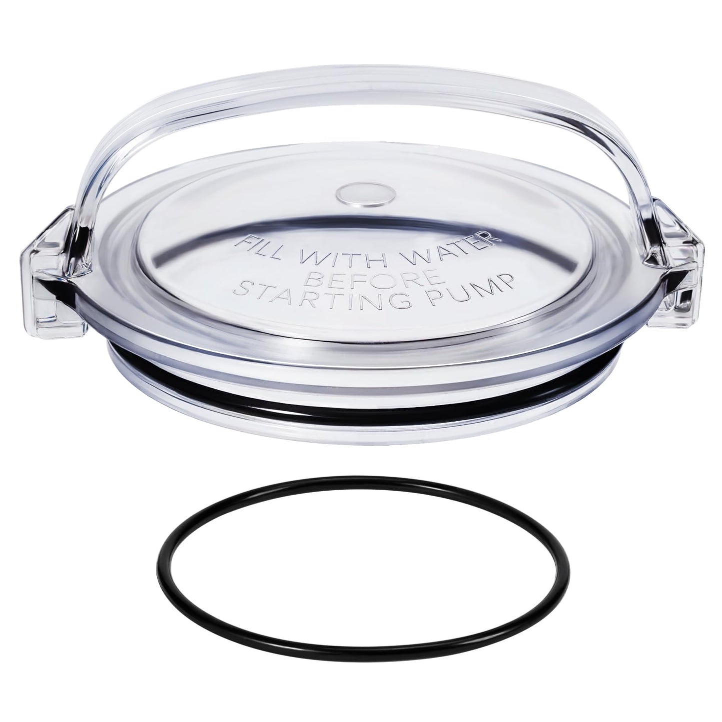 ComfyKit Pool Pump Lid and O-Ring Replacement Compatible with Hayward Power-Flo SPX1500D2A, Clear Pump Strainer Cover for Above Ground Pool Pump