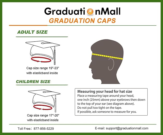GraduationMall Matte Kindergarten & Preschool Graduation Cap for Kids with 2026 Tassel Black