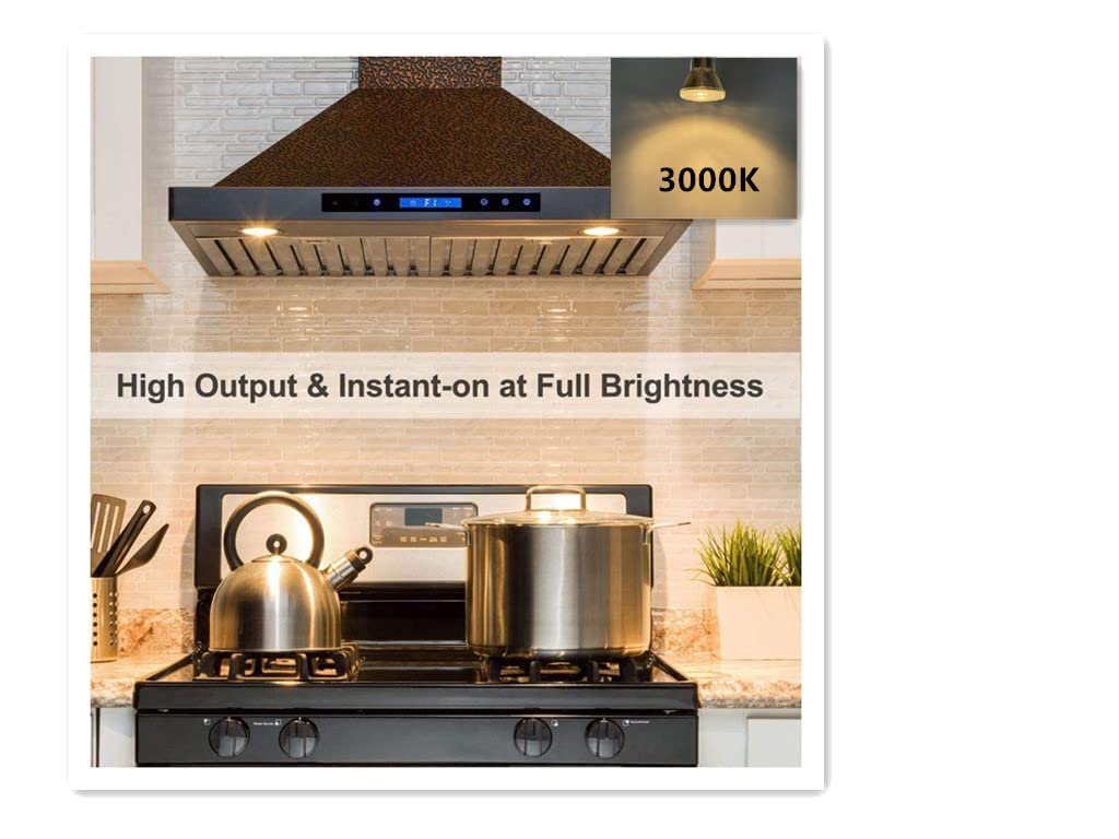 Upgrade Your Kitchen with LED Range Hood Light -Z0B0011 JDR E27 73mm 5W LED Bulb 50W Halogen Equivalent, Included for Brighter Cooking and Energy Efficiency. for Stove Hoods. Pack of 2