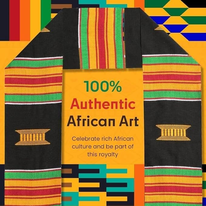 Kwabla's Kente Graduation Stole 2026 | Kente Stole Class of 2026 | Kente Graduation Sash 2026