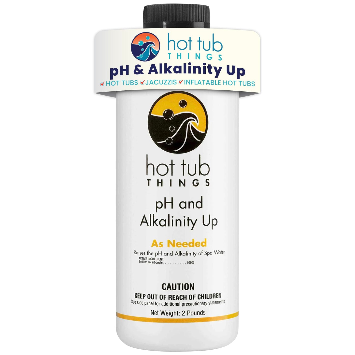 Hot Tub Things pH Up & Alkalinity Increaser for Hot Tub – Pool Shock, Alkalinity Up, pH Increaser and Alkaline Booster for Spa or Pool, Maintain Balanced Water Quality and Clear Water Use – 2 Pounds