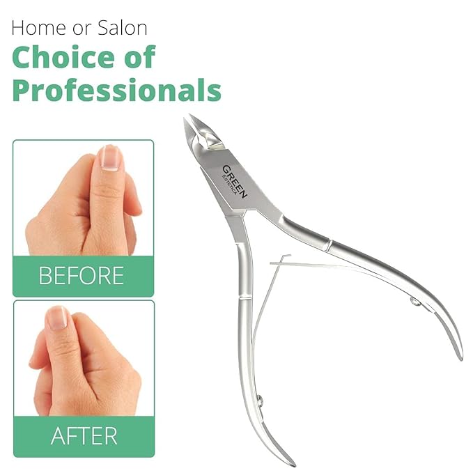 Professional Cuticle Trimmer Nail Cuticle Cutter Stainless Steel Cuticle Nippers with Sharp Blades of Cuticle Remover Clippers Manicure Tools Double Spring - Pedicure Nail Tools (Silver - 4 Pack)