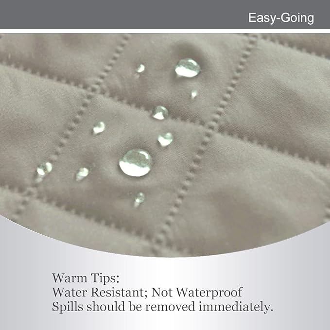 Easy-Going Reversible Oversized Couch Cover for 3 Cushion Couch Sofa Cover for Dogs Water Resistant Furniture Protector Cover with Foam Sticks for Pet (Oversized Sofa, Beige/Beige)
