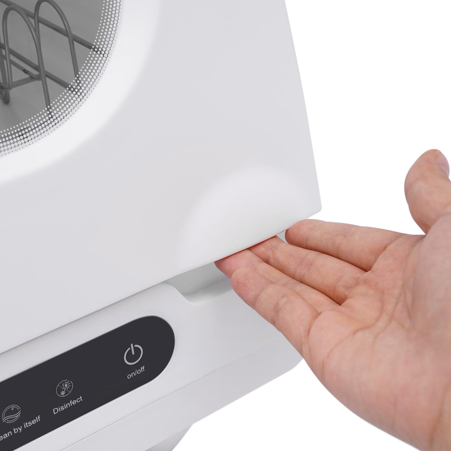 Portable Countertop Dishwasher, 5 Washing 12 Spouts Water Tank Leak-Proof Dry and 360° Rotation Flushing, Uitable for Homes Kitchen Apartments Dormitories Campers Rvs