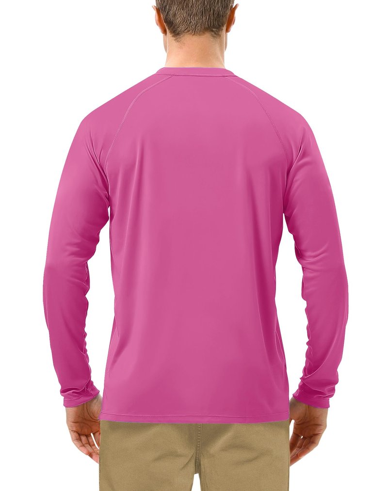 Roadbox Mens UPF 50+ Long Sleeve SPF Diving Rash Guard UV Sun Protection Shirts for Outdoor Fishing Hiking Swimming Running