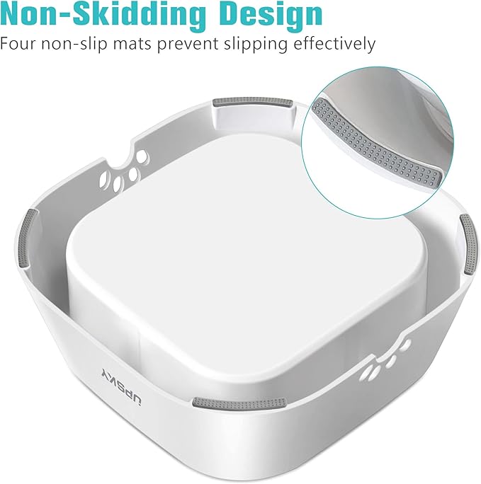 UPSKY No-Slip Slow Drinking Bowl - 35oz No Spill Pet Dispenser for Dogs and Cats