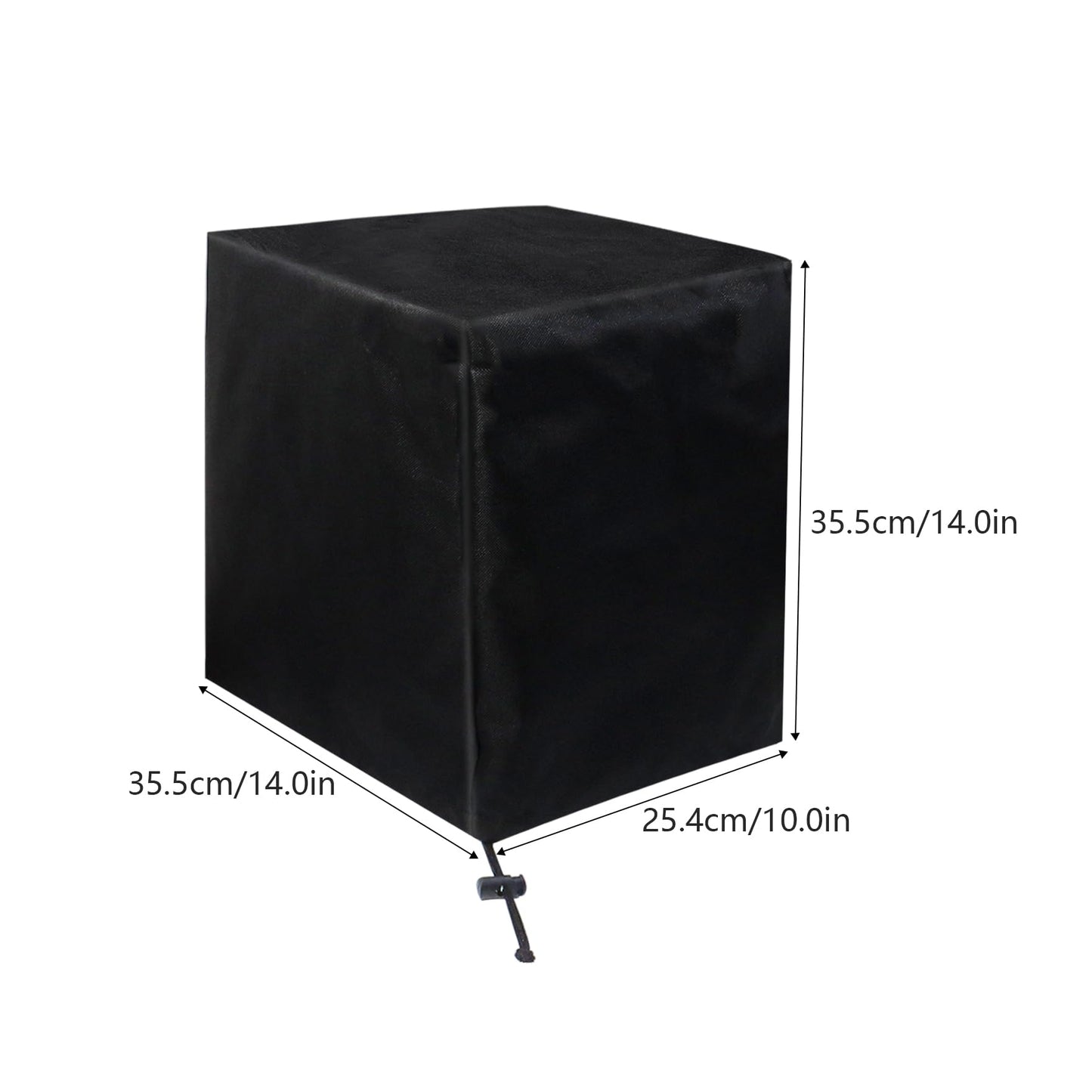 Klmnop Ice Maker Cover, Waterproof Ice Maker Dust Cover for Countertop Ice Maker Machine/Ice Cube Maker/Portable Ice Maker(Black)