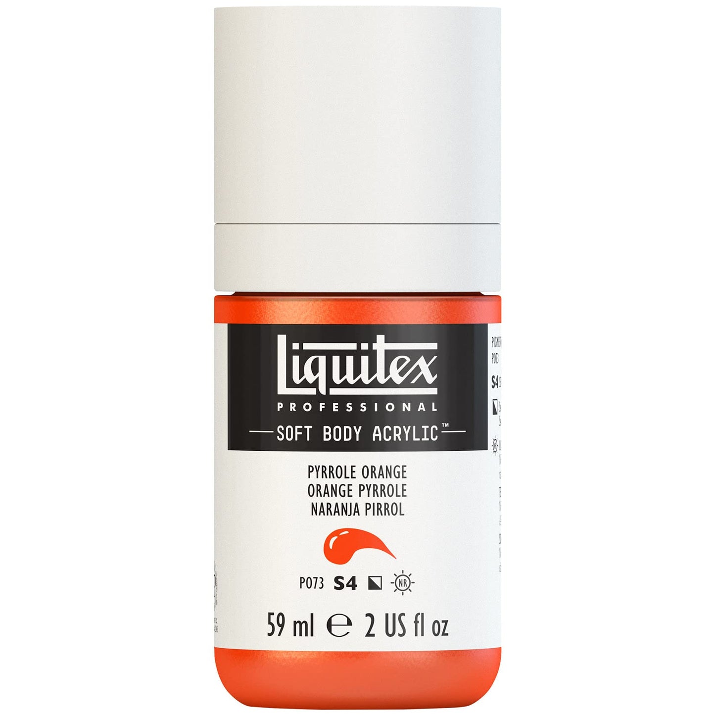 Liquitex Professional Soft Body Acrylic Paint, 59ml (2-oz) Bottle, Pyrrole Orange