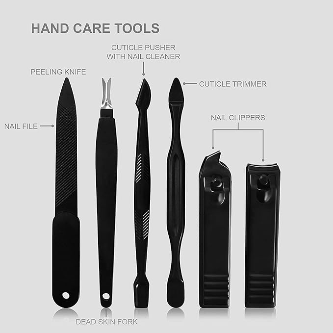 Utopia Care Manicure Kit for Women and Men, Manicure Set with Nail Clippers, Nail Kit Includes Fingernail & Toenail Clippers,16Pcs Pedicure Kit Stocking Stuffers with Travel Case, Yellow