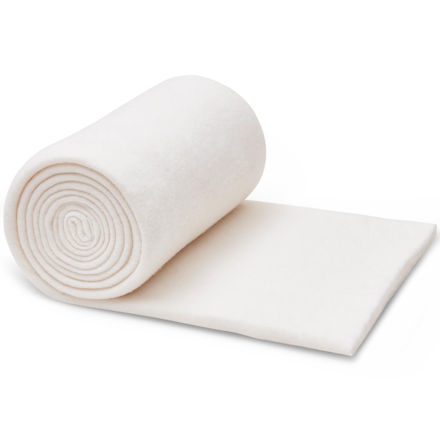 RRKTP Natural Cotton Batting for Quilting,36" x 10 Yards Batting for Quilts, Microwave Safe for Bowl Cozies,Cotton Lightweight Lining for Potholders Quilting, Batting for Sewing Handmade Quilts&DIY