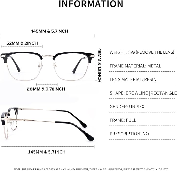 Blue Light Blocking Glasses for Men Anti-Fatigue Computer Monitor Gaming Glasses Prevent Headaches Glasses