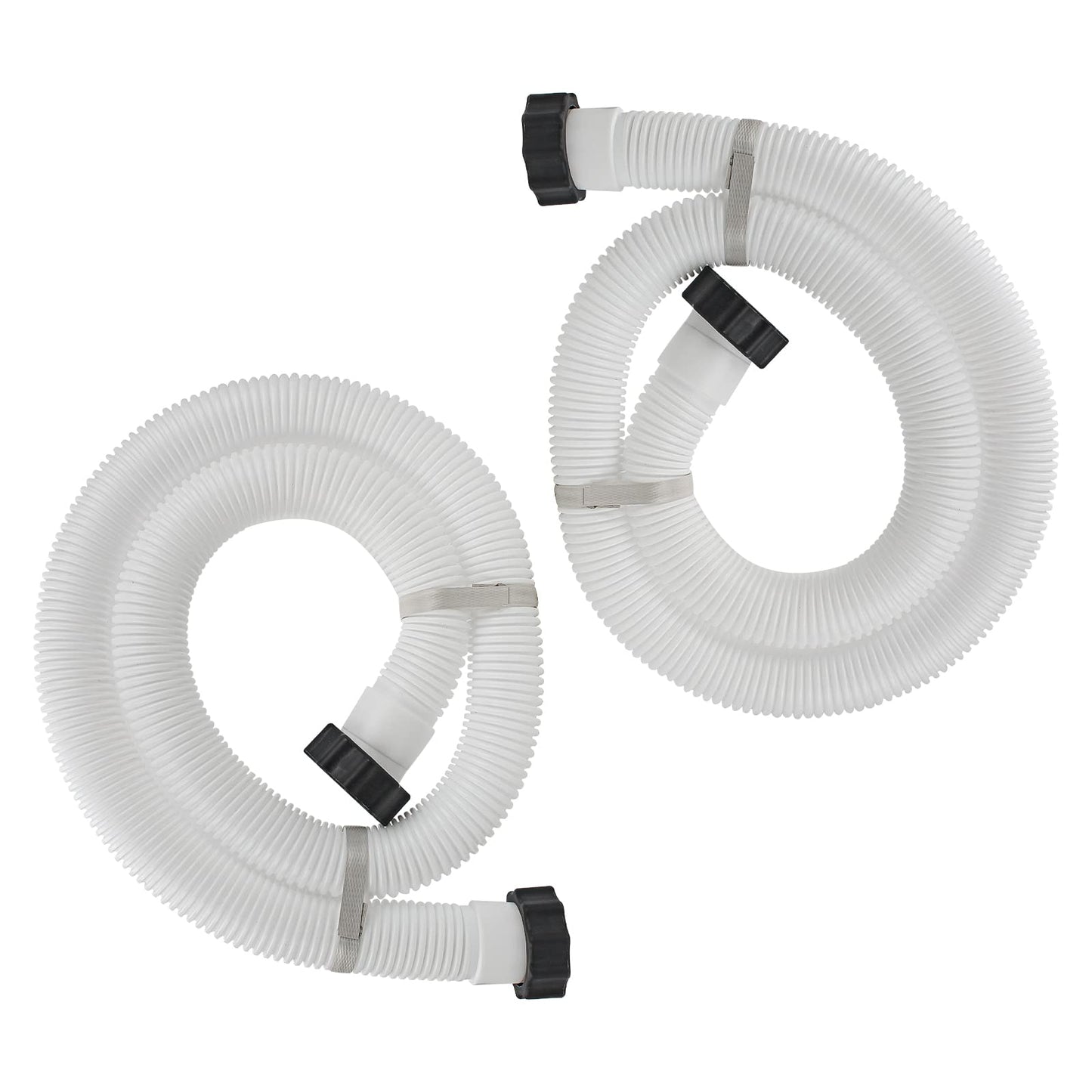 1.5" Pool Pump Hose for Intex Sand Filter Pump & Saltwater System, 59" Long Pool Sand Filter Hose 29060E Replacement for Coleman Above Ground Pool Filter - 2 PCS