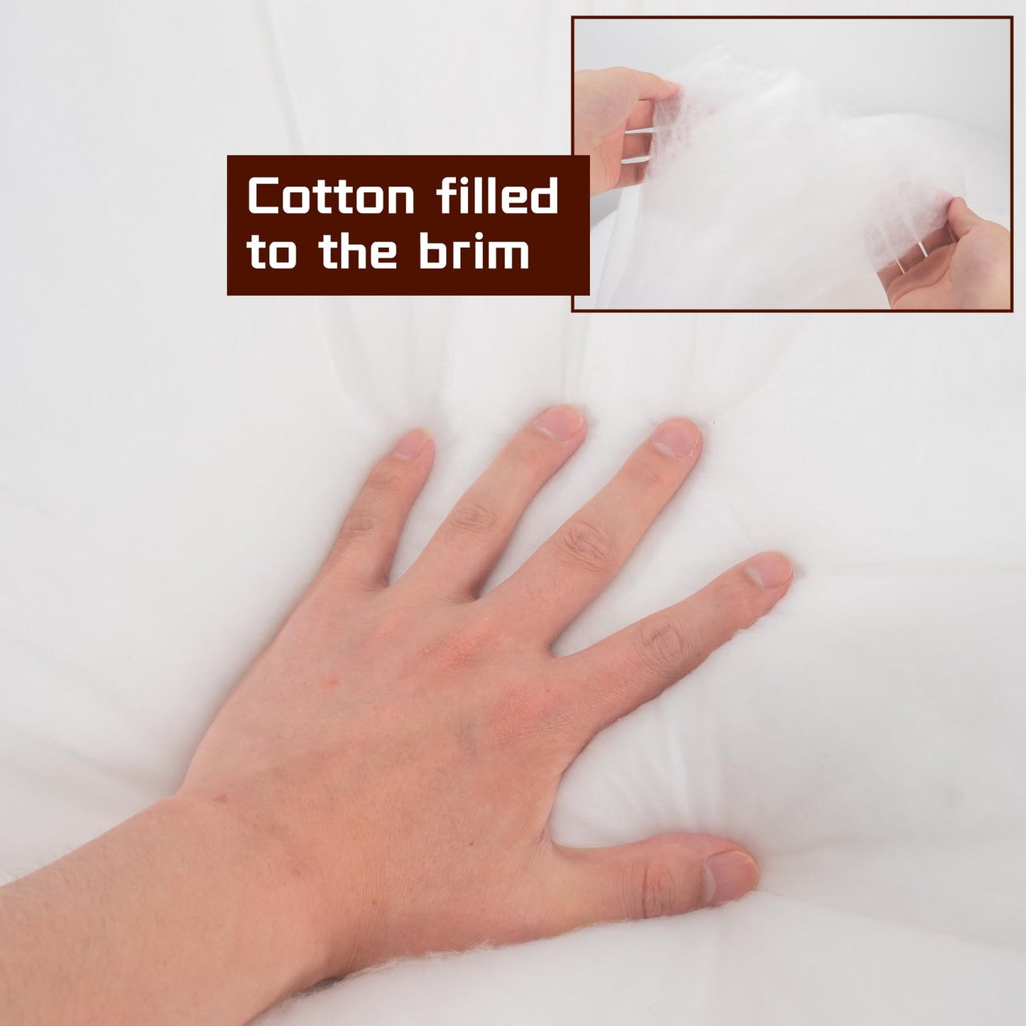 Upholstery Quilt Batting, 60 Inch x 60 Inch Polyester Batting Multipurpose Wadding Fabric Fiber Stuffing for Cushion Pillows, Bedspreads, Padding, Interior Decoration Stuffing - Crafts