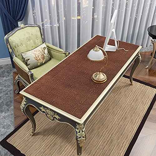 FunStick Brown Wallpaper Peel and Stick Modern Faux Leather Contact Paper Self Adhesive Crocodile Brown Wallpaper Stick and Peel Waterproof Leather Wall Paper for Bedroom Bathroom Shelves 15.8"x78.8"